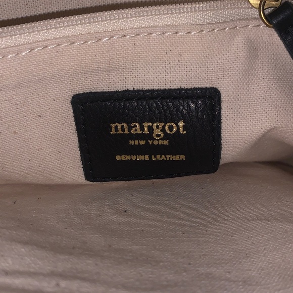 Margot New York Marcie Marcy Handbag Buttery Leather Black Classic Old Money - Picture 10 of 16